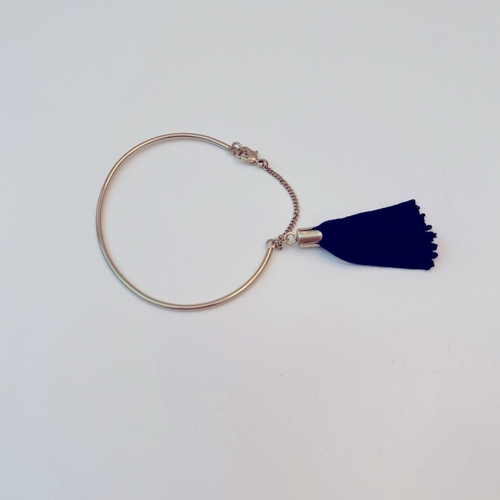 Gold tassel bracelet